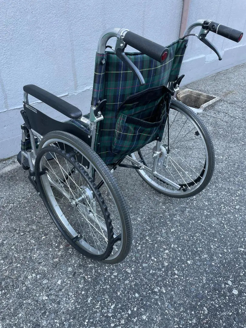 ★ Makitech Economy Wheelchair EW-50 GN Green Check Self-Propulsion Assistance