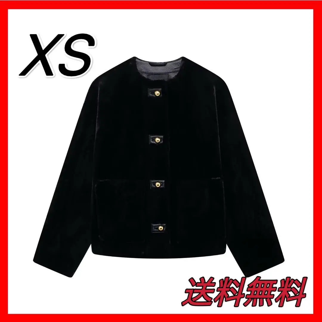 Chaqueta Fake Far Shaggy No Color XS ZARA H&amp;M Favorita | フェイクファー シャギー ノーカラージャケット XS de zara H&amp;M