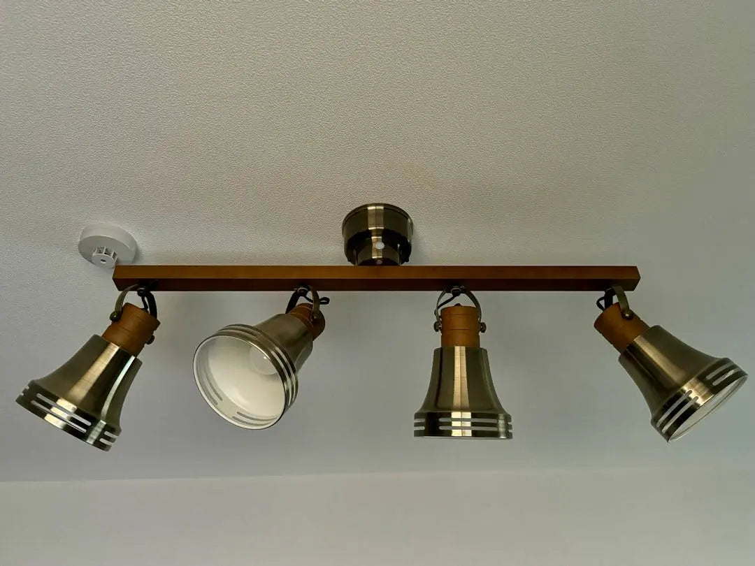 FLYMEe Factory / Wood Bell 4 Light Ceiling Spotlight