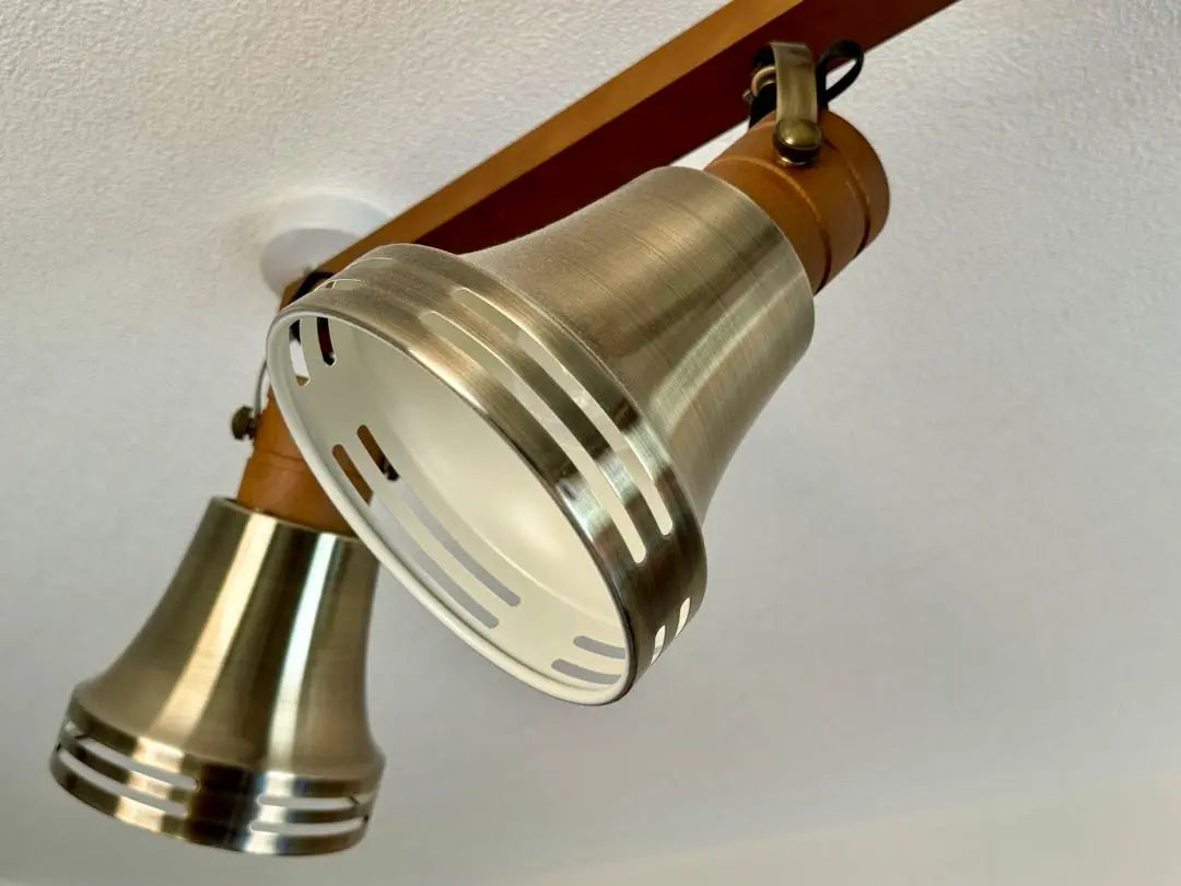 FLYMEe Factory / Wood Bell 4 Light Ceiling Spotlight