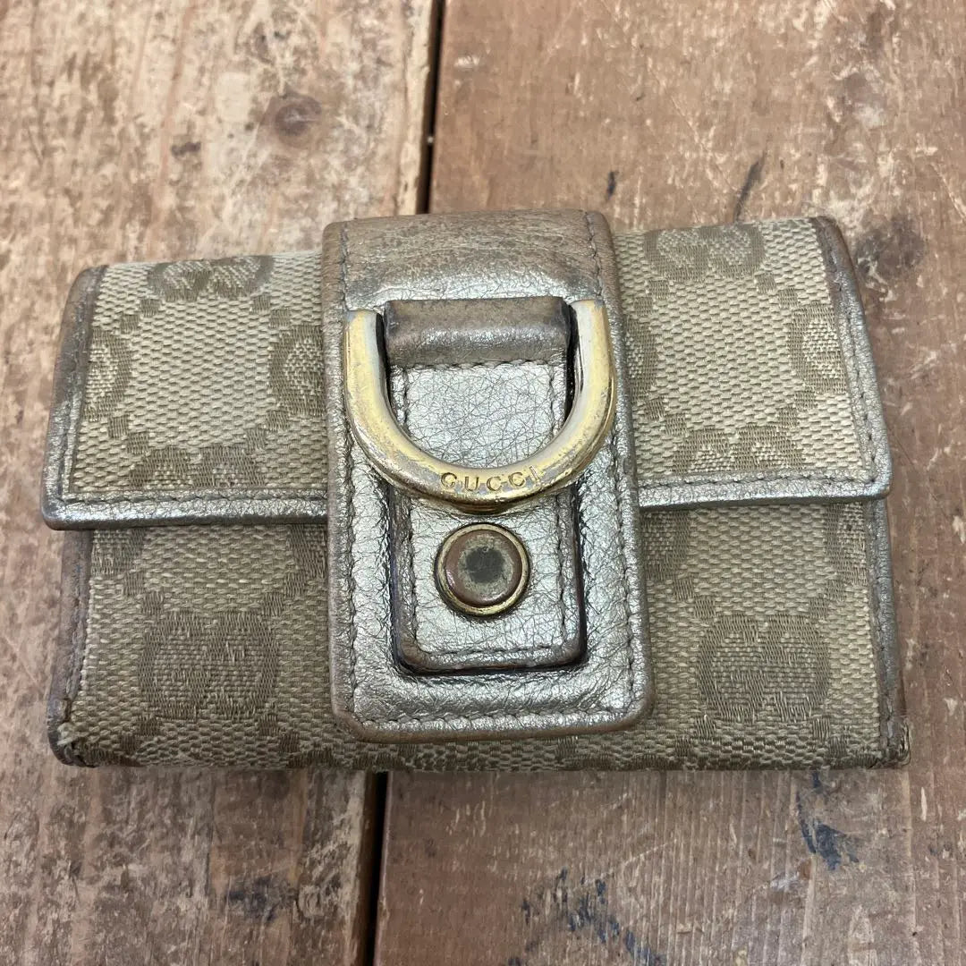 GUCCI Grey Key Case Gucci Key Holder Key Storage Small Item Pocket