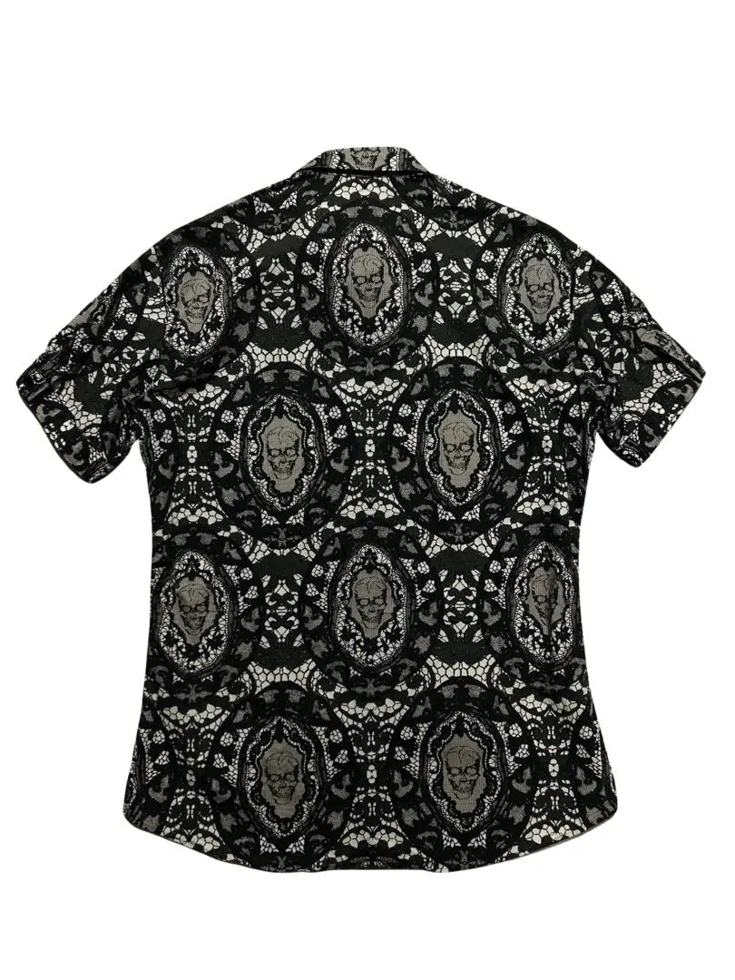 Camisa de damasco con estampado de calaveras de ARCHIVO | Camisa de damasco con estampado de calaveras de ARCHIVO