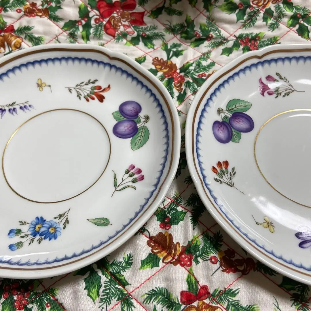 Richard Ginori Italian Fruit 2 saucers