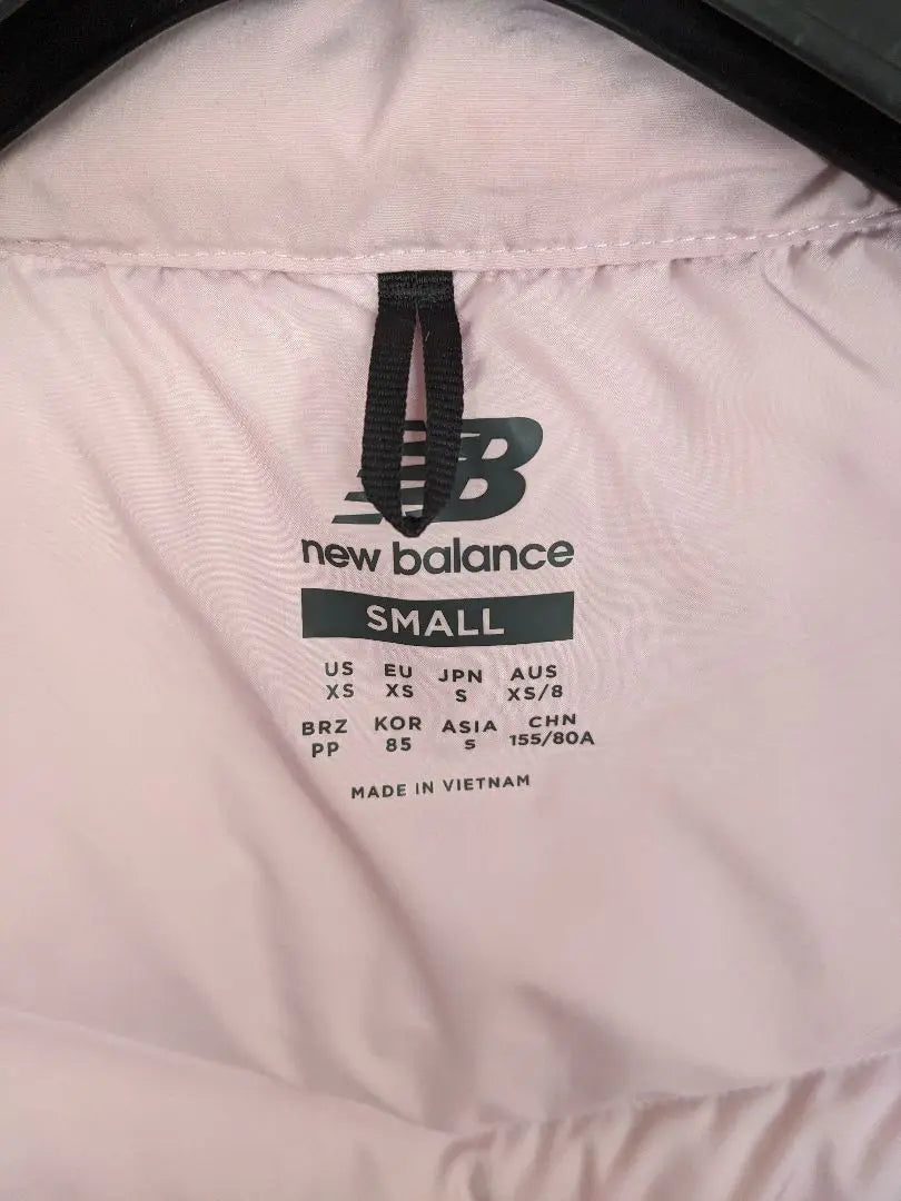 [Cute] New Balance Down Vest S Pink