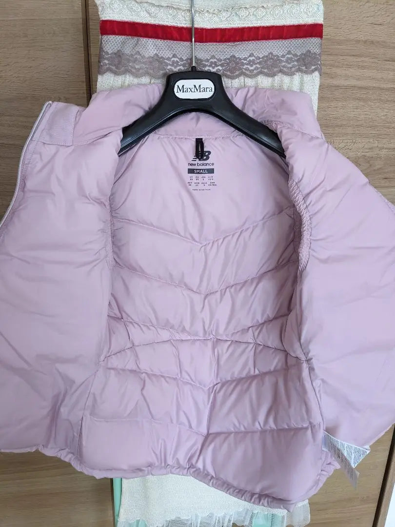 [Cute] New Balance Down Vest S Pink