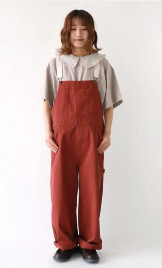 [Samansa Mos2] Color Twill Overalls Pants