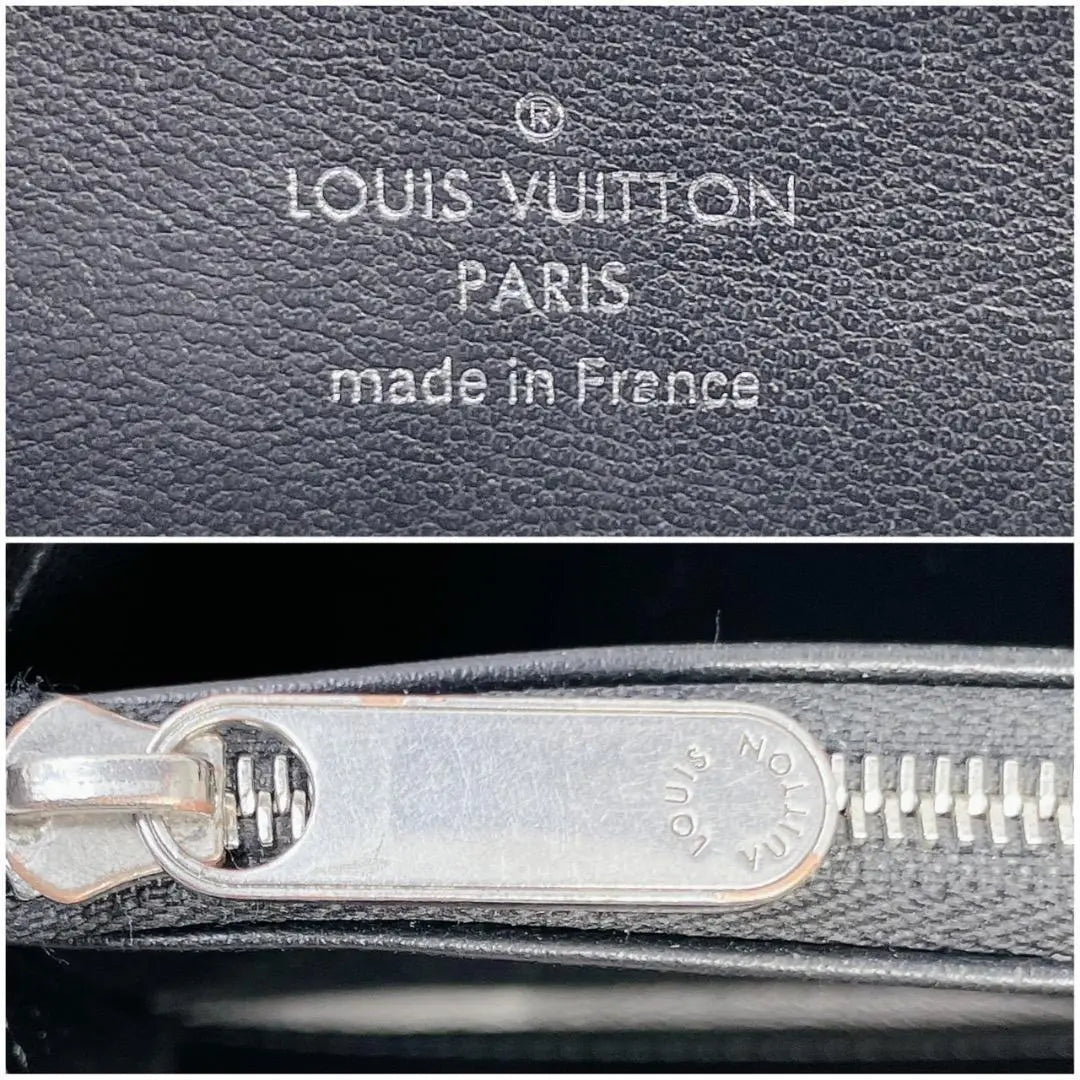 [Good condition/New model] Louis Vuitton Zippy Wallet Black Mahina