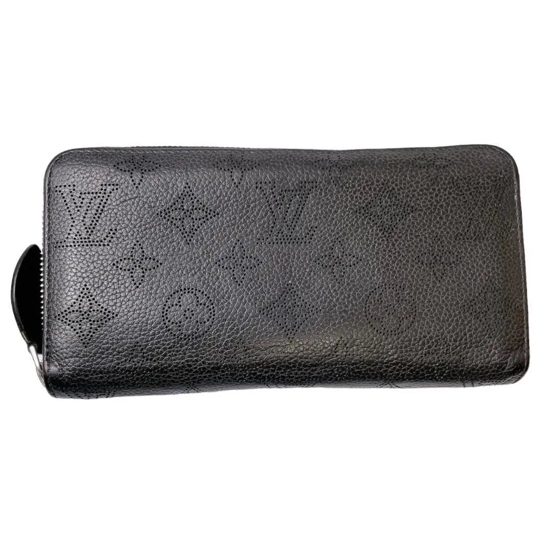 [Good condition/New model] Louis Vuitton Zippy Wallet Black Mahina