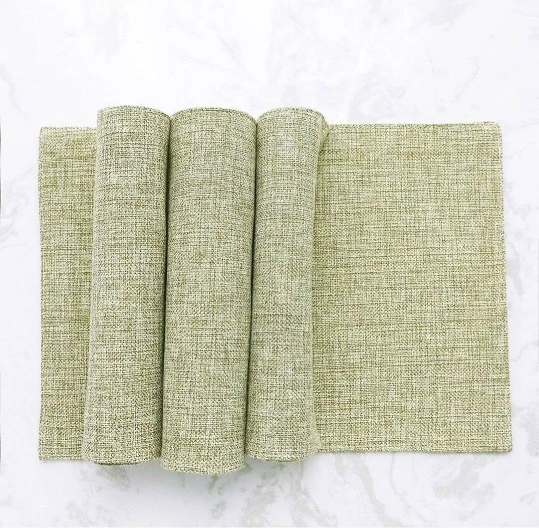 Set of 4 placemat beige table mats approx. 43cm x 29cm