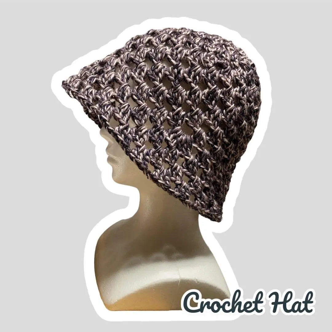 146 Crochet Hat Crusher Hat Bucket Hat Hand Knit Unisex