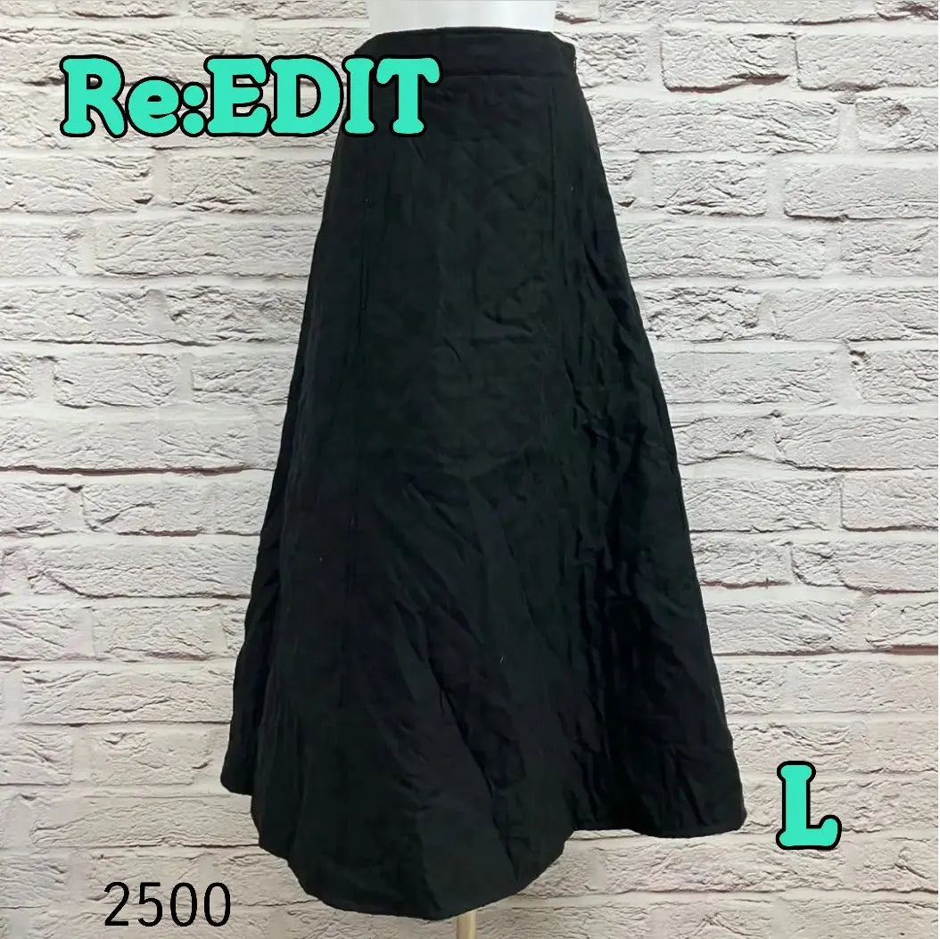 ☆R61479P☆ Re:EDIT Falda larga Talla L