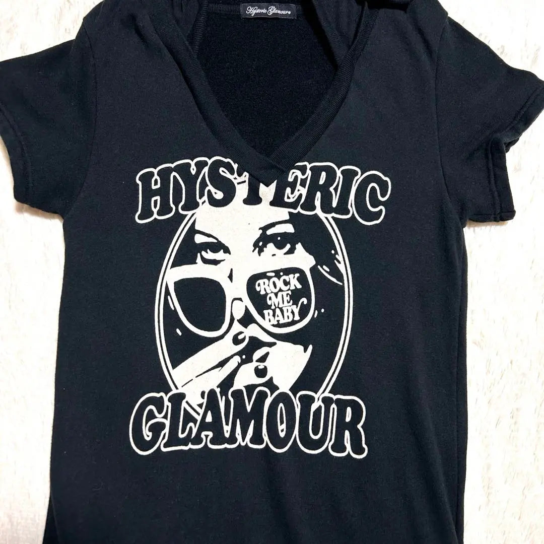 Hysteric Glamour His Girl Big Logo Sweat Dress Black