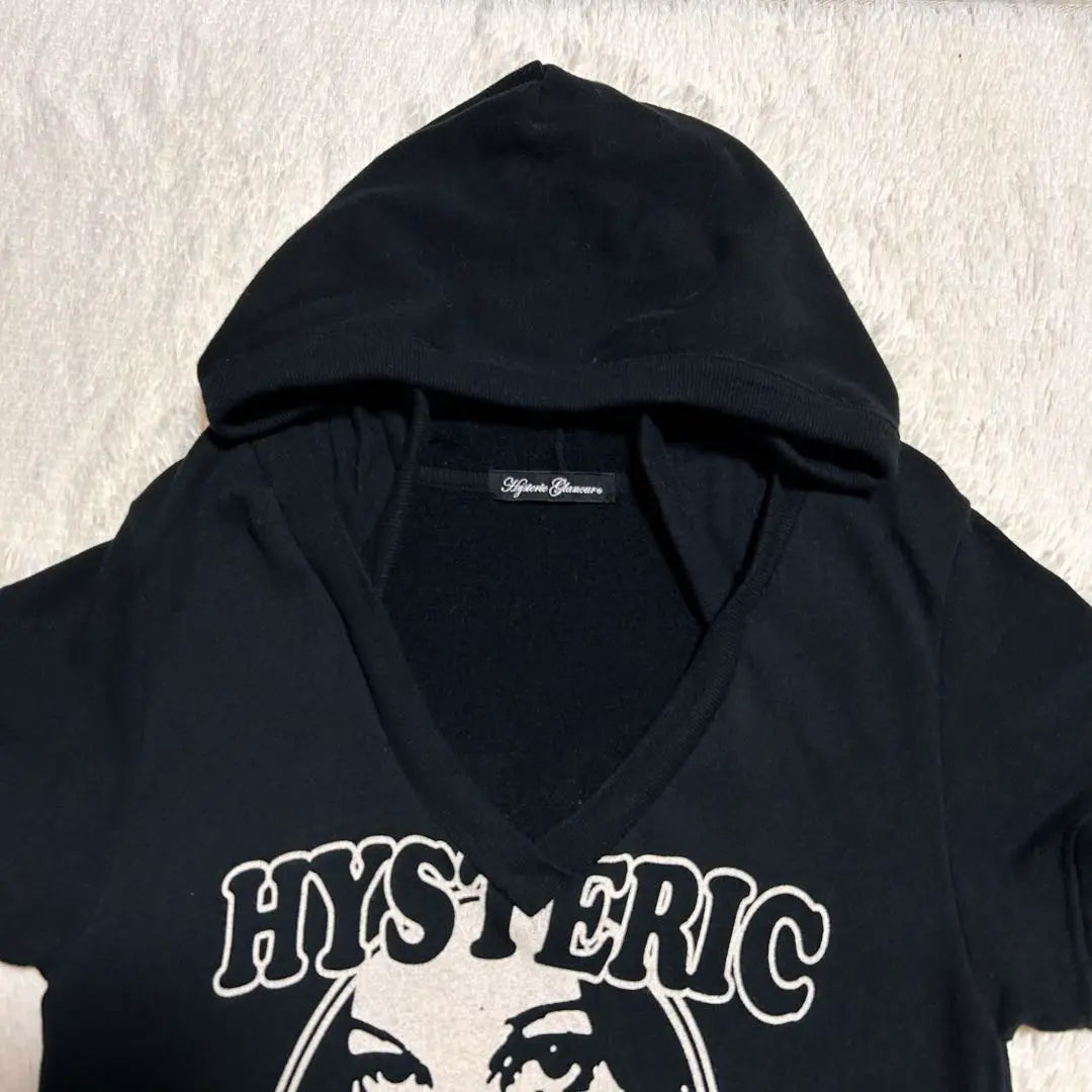 Hysteric Glamour His Girl Big Logo Sweat Dress Black