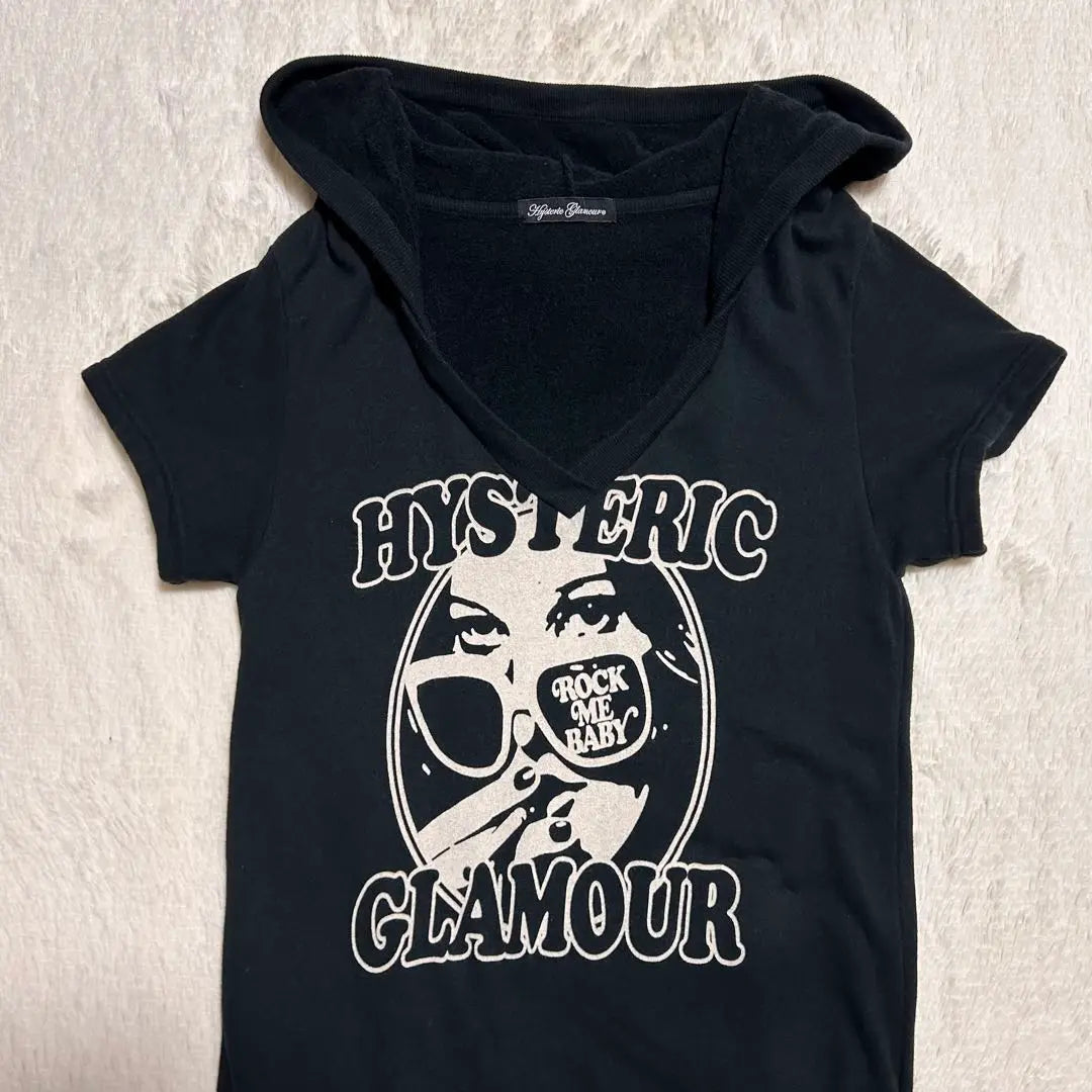 Hysteric Glamour His Girl Big Logo Sweat Dress Black