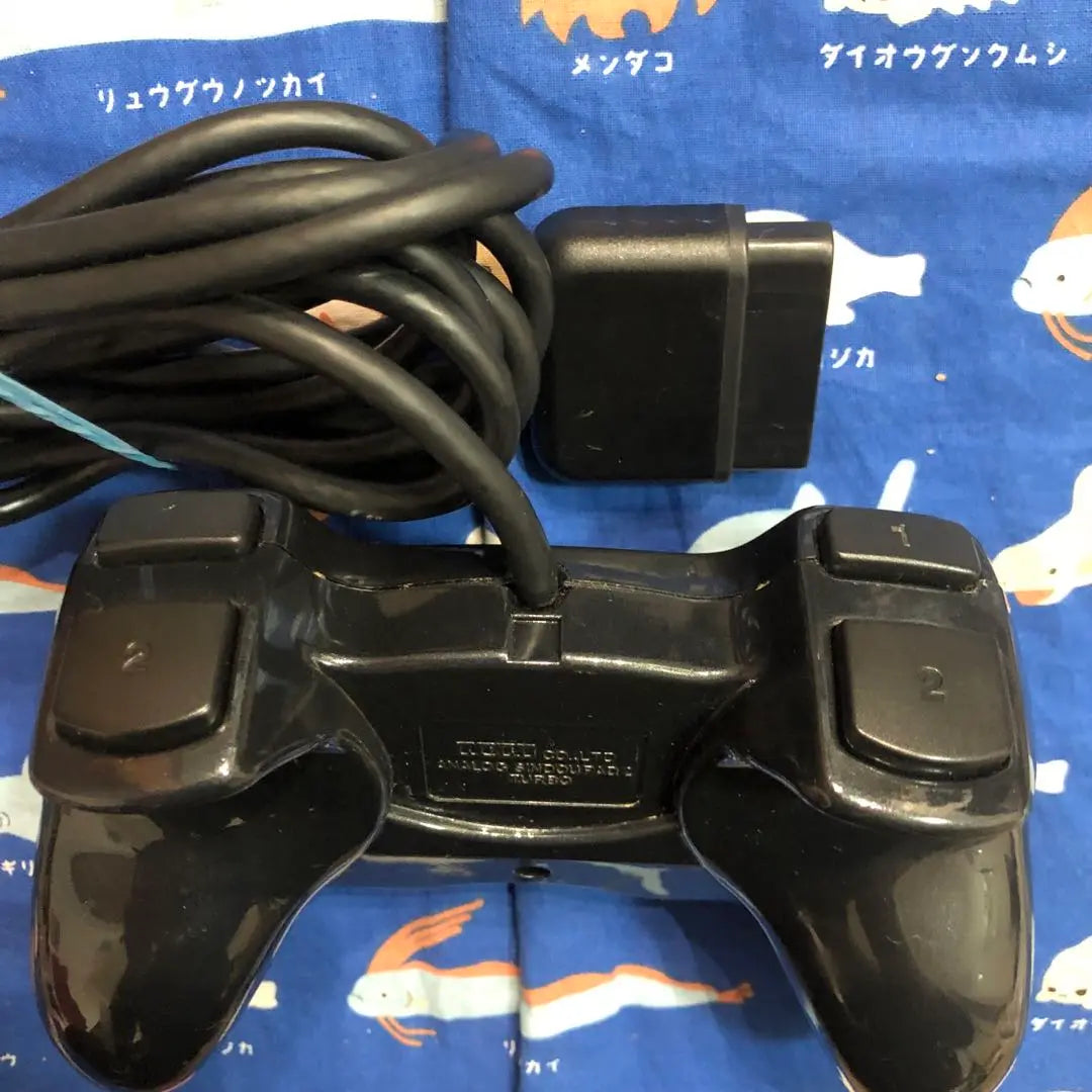 PS2 Hori Analog Vibration Pad Controller Black Operation confirmed