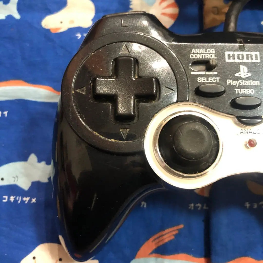 PS2 Hori Analog Vibration Pad Controller Black Operation confirmed