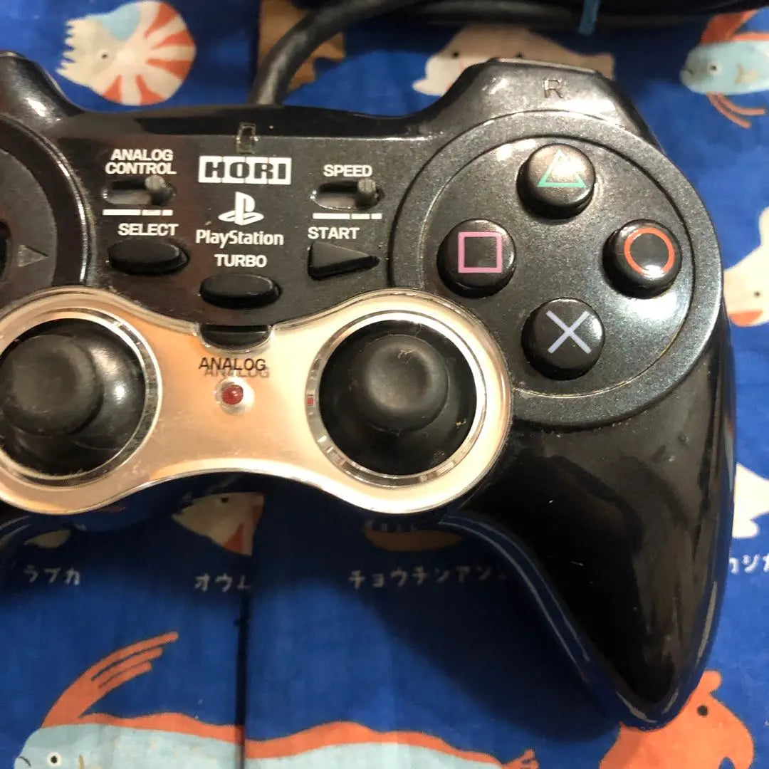 PS2 Hori Analog Vibration Pad Controller Black Operation confirmed