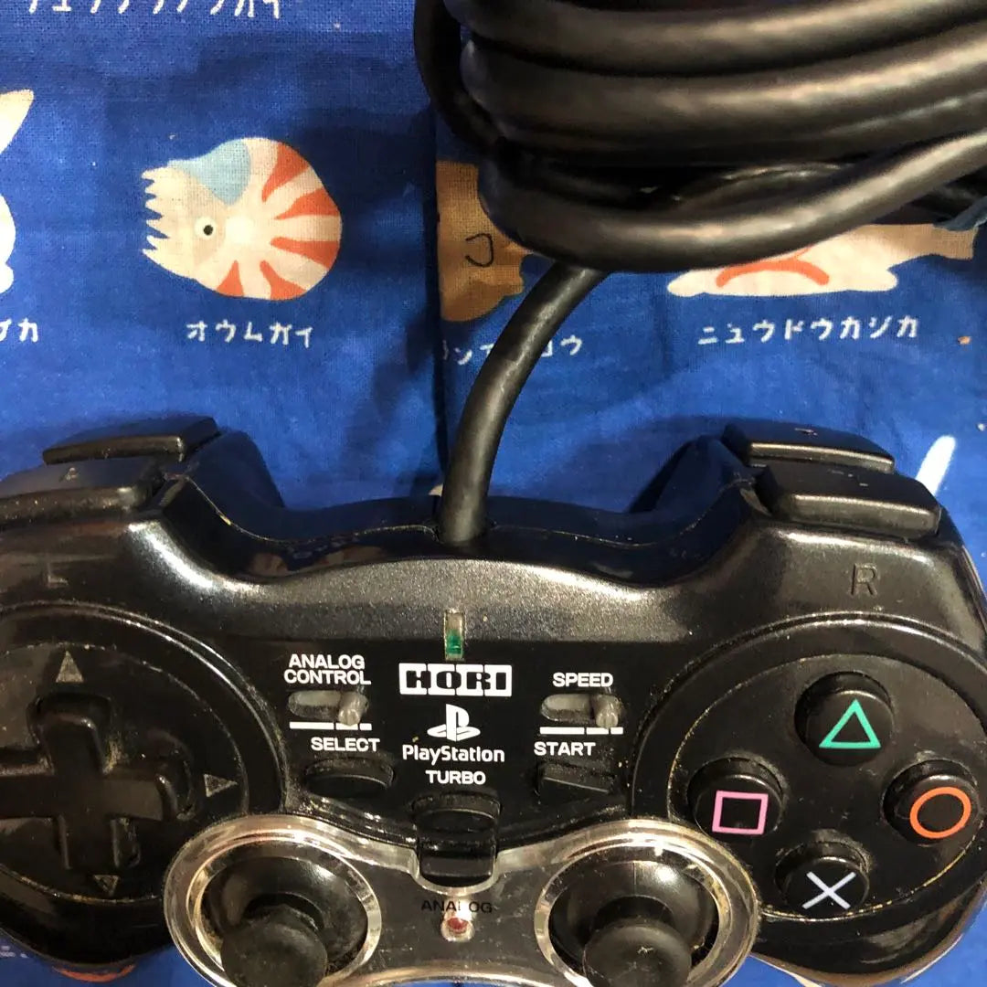 PS2 Hori Analog Vibration Pad Controller Black Operation confirmed