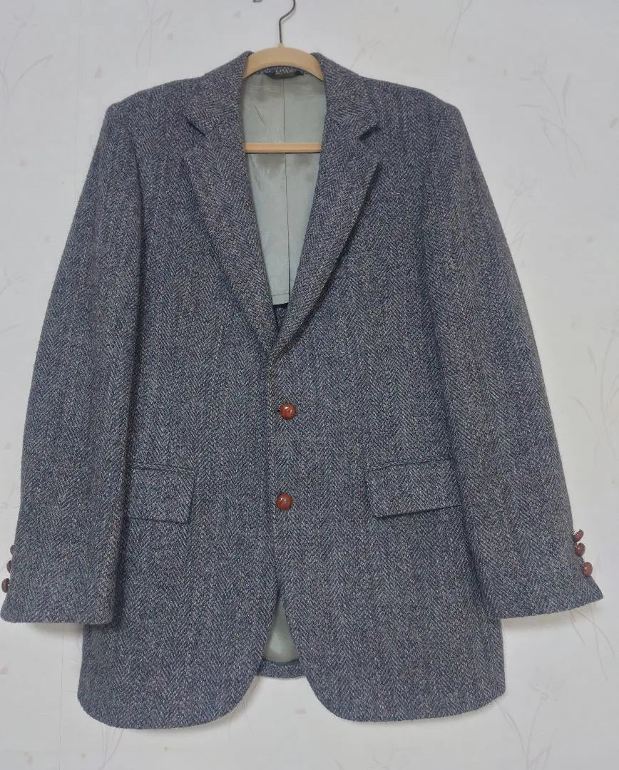 Harris Tweed HOMBRE Chaqueta a medida Gris | ハリスツイード HOMBRE テーラードジャケット グレー系