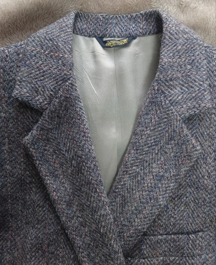 Harris Tweed HOMBRE Chaqueta a medida Gris | ハリスツイード HOMBRE テーラードジャケット グレー系