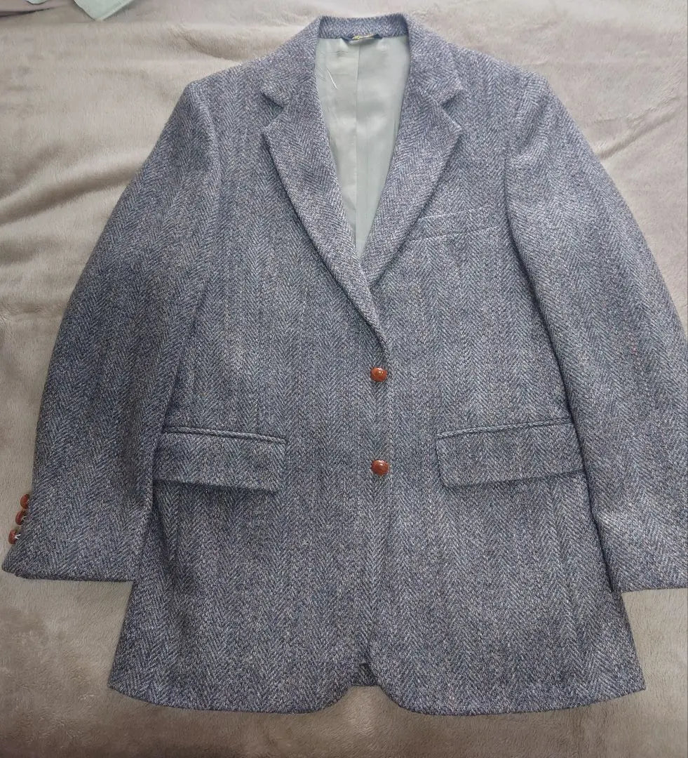 Harris Tweed HOMBRE Chaqueta a medida Gris | ハリスツイード HOMBRE テーラードジャケット グレー系