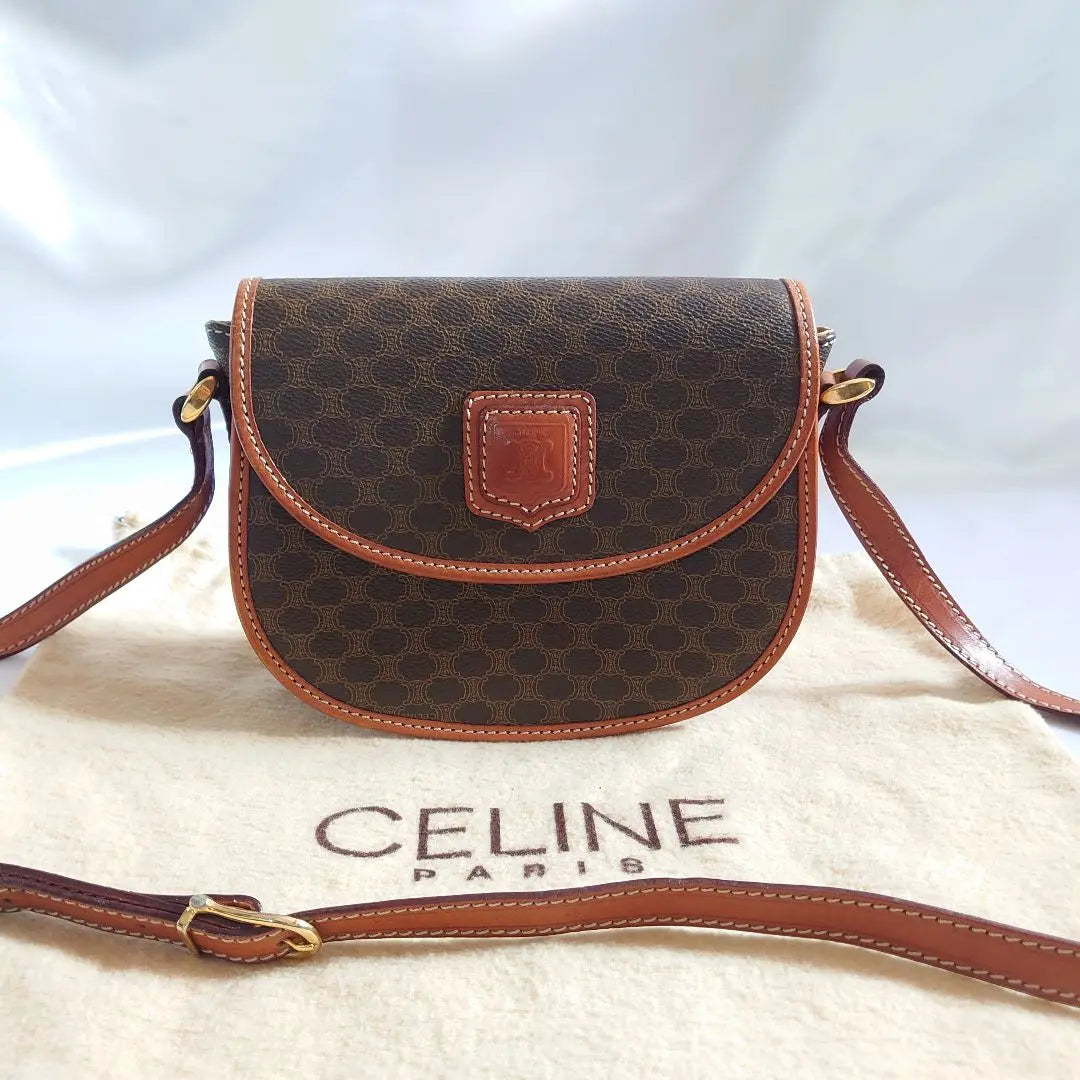 Extra Beauty Celine Macadam Pattern Shoulder Sakosh Bag Pouch