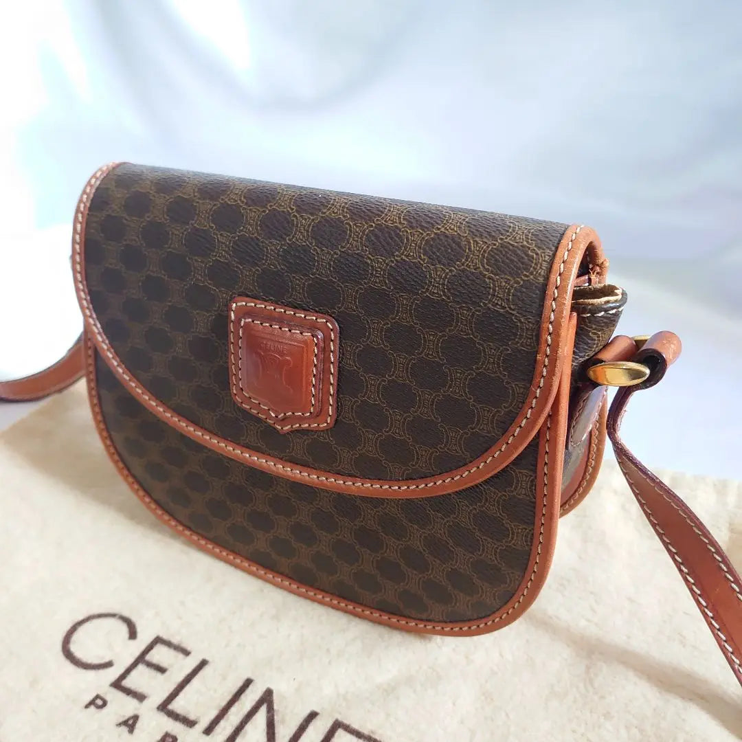 Extra Beauty Celine Macadam Pattern Shoulder Sakosh Bag Pouch