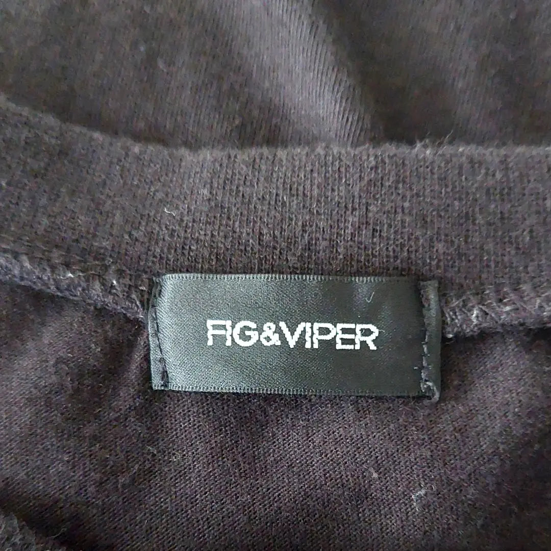 [Rare] FIG&VIPER T-shirt, cut and sew, printed design