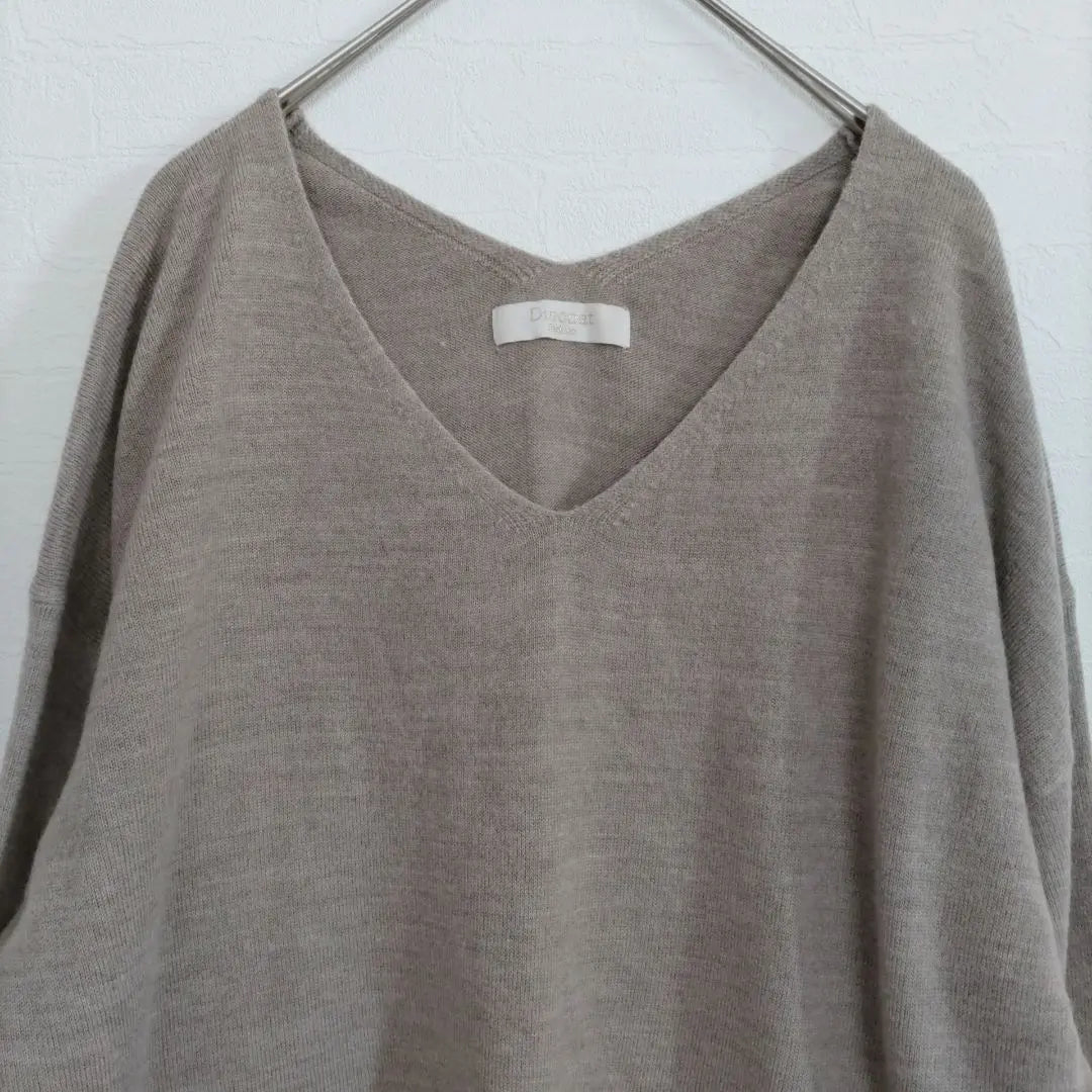 Discoat DISCOAT Long Sleeve Knit [M] Beige V neck | ディスコート Discoat 長袖ニット【M】ベージュ Vネック