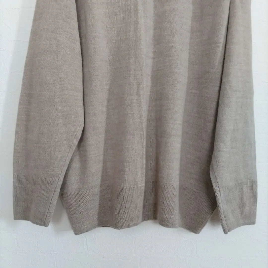 Discoat DISCOAT Long Sleeve Knit [M] Beige V neck | ディスコート Discoat 長袖ニット【M】ベージュ Vネック