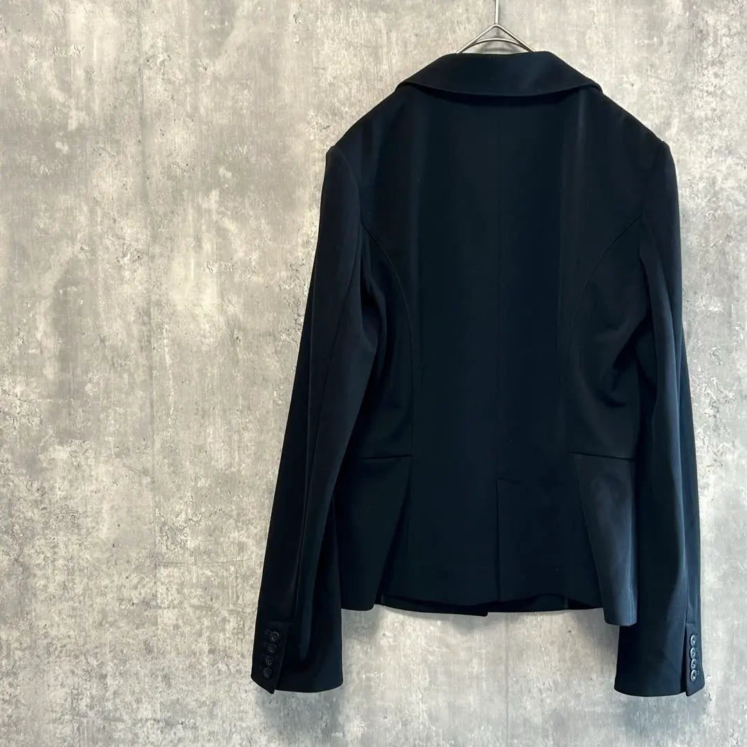 2606 [Narakamiche] Tailored jacket black stretch simple