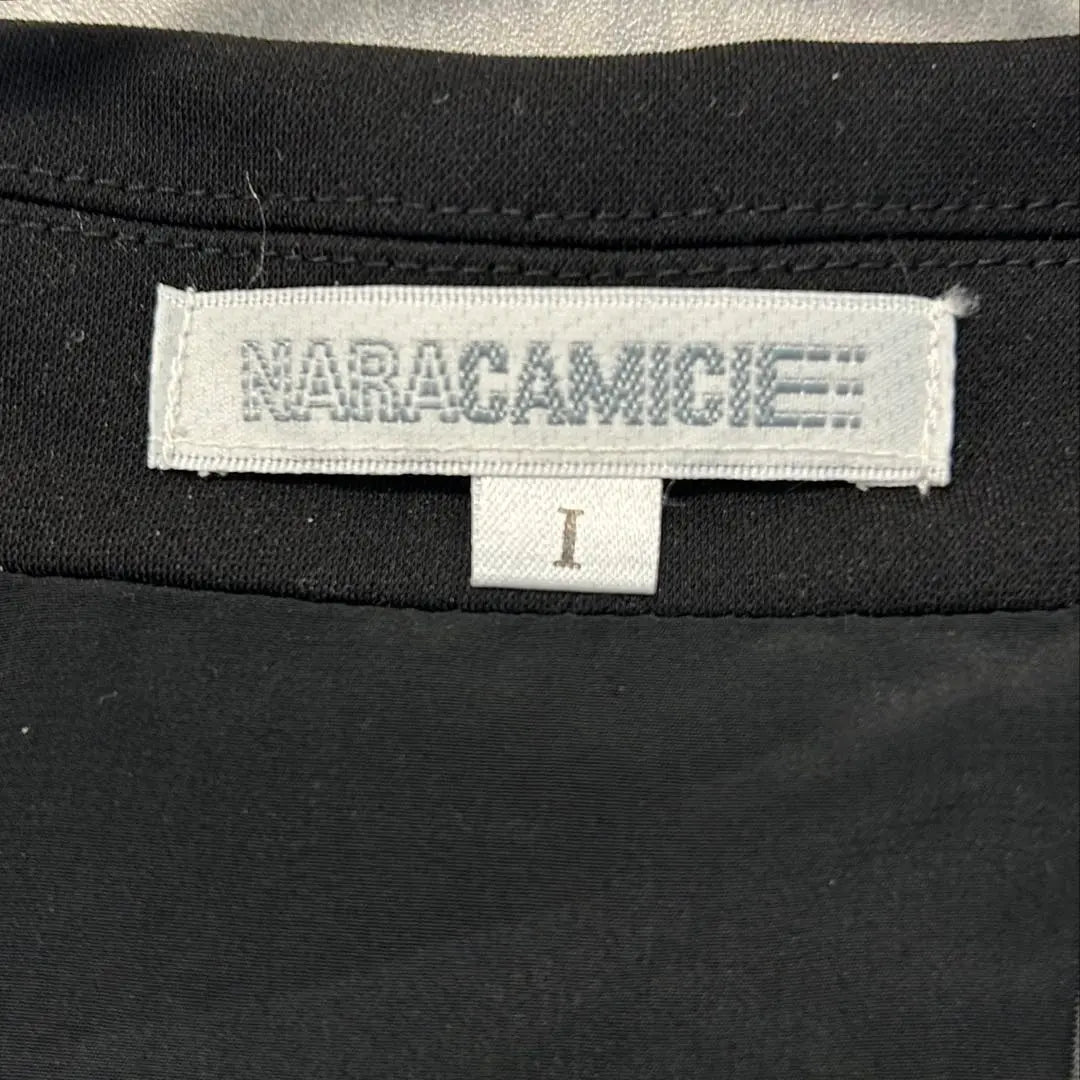 2606 [Narakamiche] Chaqueta entallada negra elástica sencilla