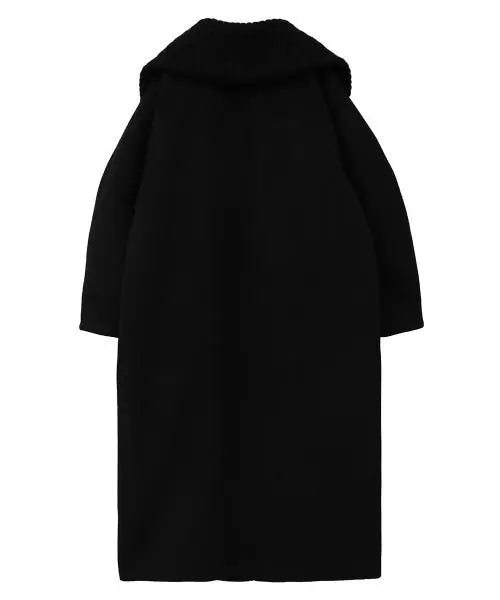 CLANE RIB COLLAR WOOL LONG COAT