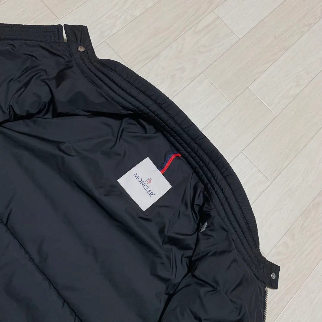 Good condition Moncler AMIOT rider's jacket 3 black 4D38 | 美品　モンクレール　AMIOT ライダース　ジャケット　3 ブラック　4D38