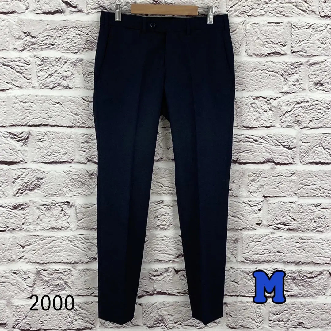 ☆9649P☆ Straight pants Navy