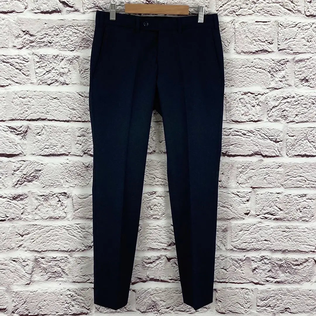 ☆9649P☆ Straight pants Navy