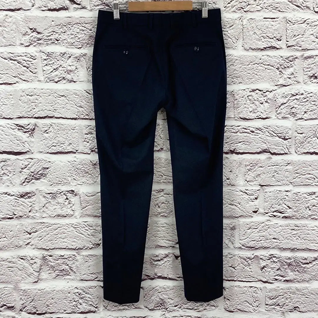 ☆9649P☆ Straight pants Navy