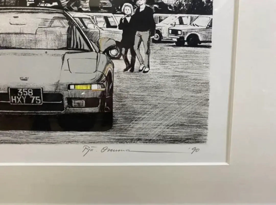 NSX Onuma Ryuichiro Onumaru Ichiro Lithograph "In Dresden" | NSX 小沼隆一郎 おぬまりゅういちろう リトグラフ 「ドレスデンにて」