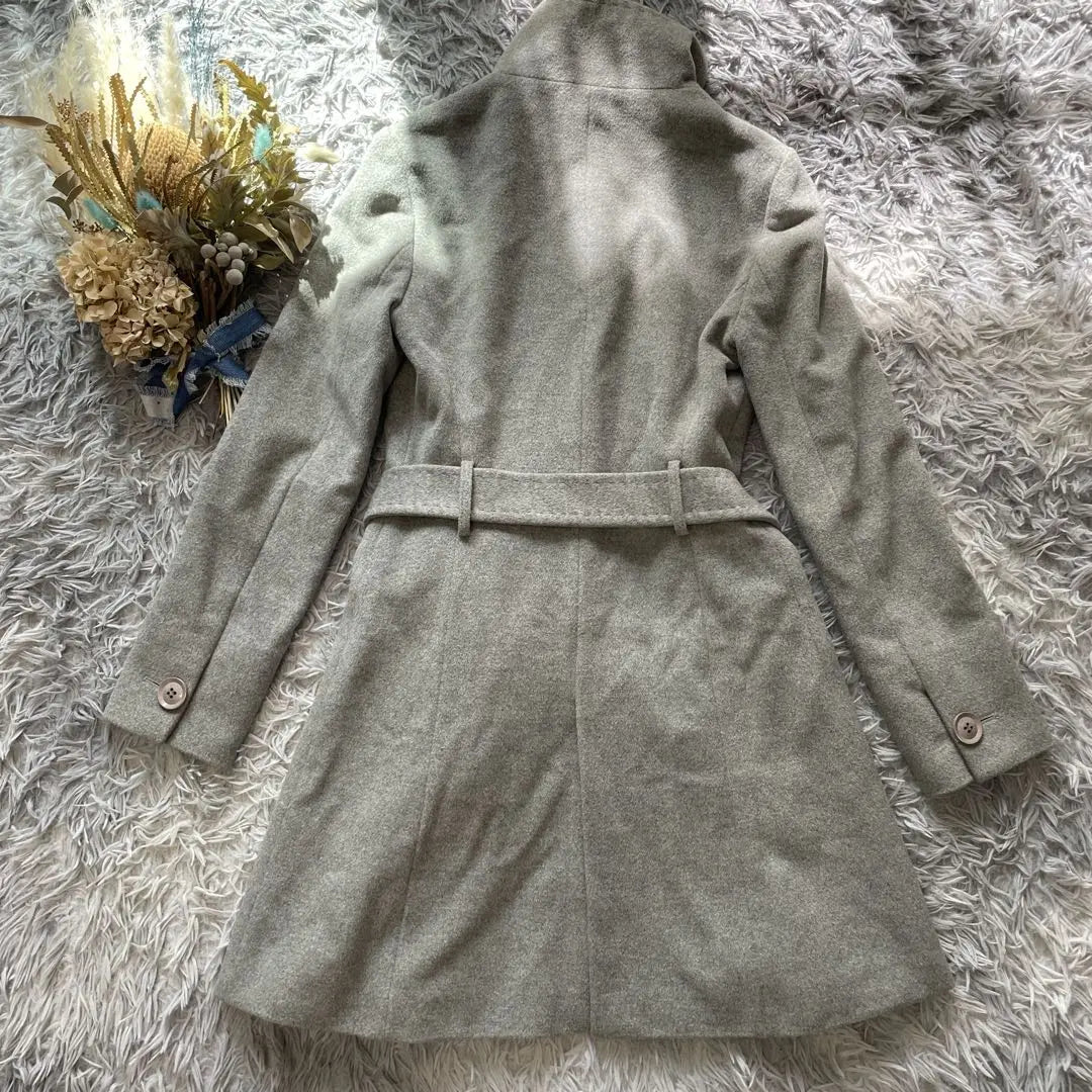 Rusuk [36] Angola wool stand collar coat beautiful outerwear