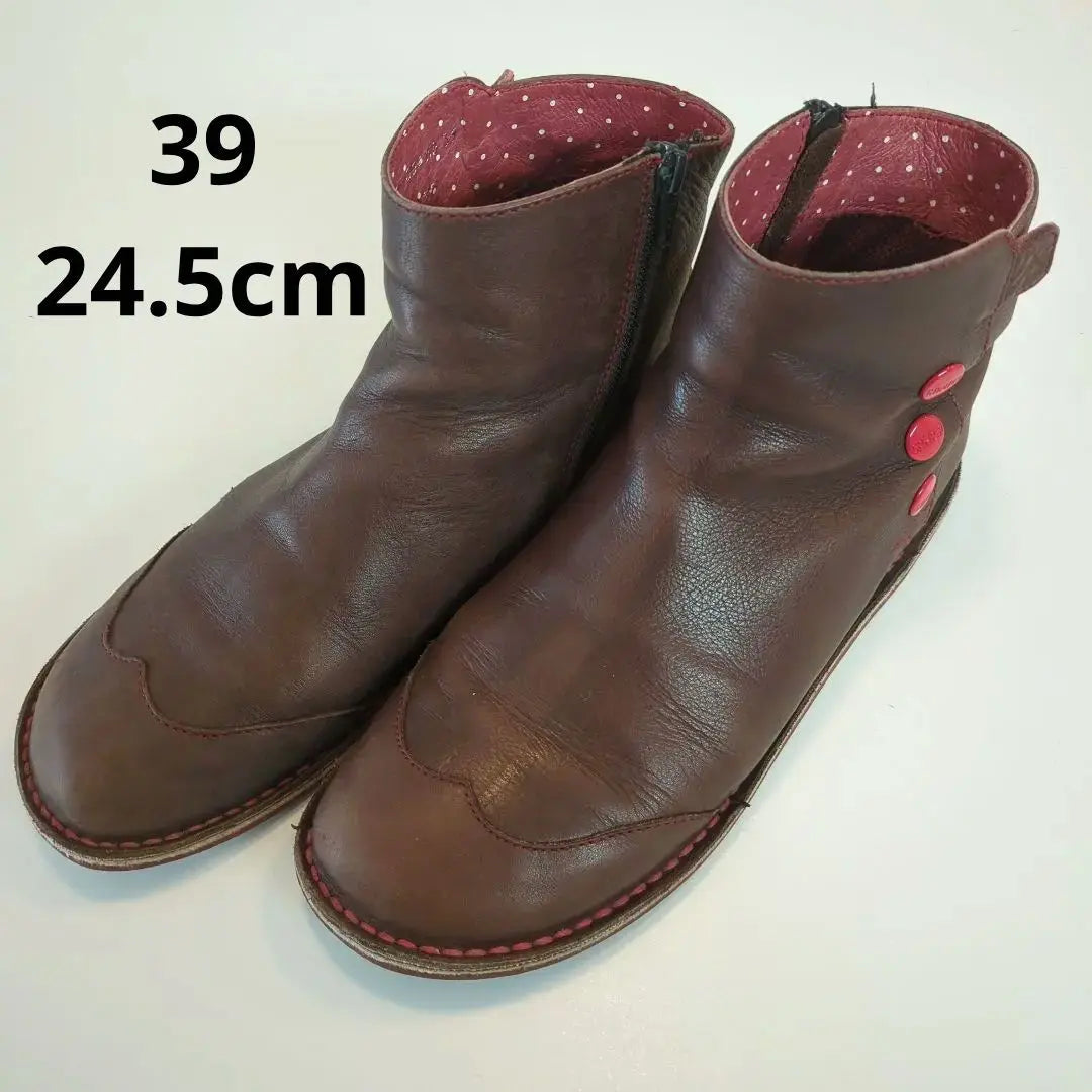 Camper★CAMPER★Botas de piel marrón para mujer talla 39 de 24,5 cm