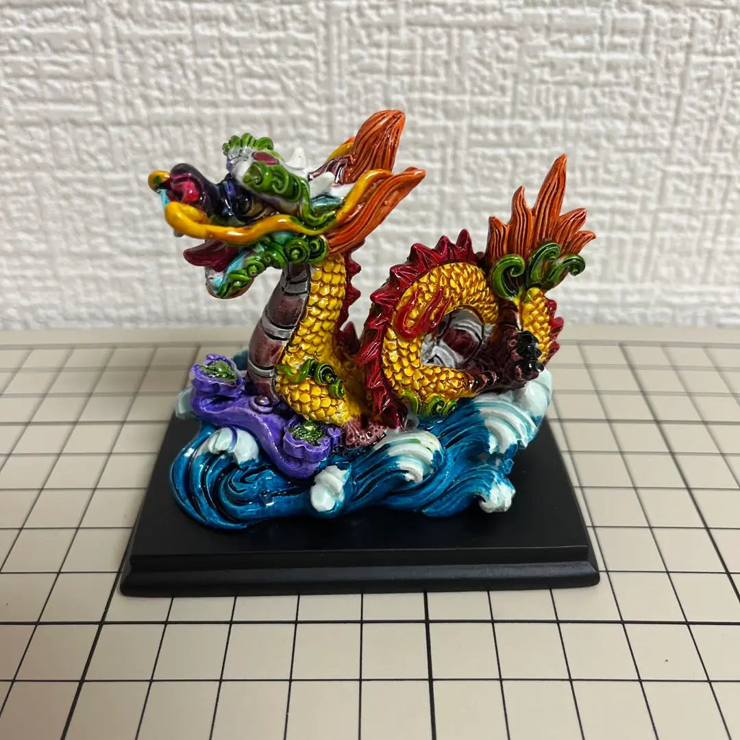 Dragon figurine Chinese zodiac dragon statue year 7 dragon decoration good luck 7 dragon | 龍 置物 中国 干支 龍 像 年 の7龍 装飾 幸運7龍