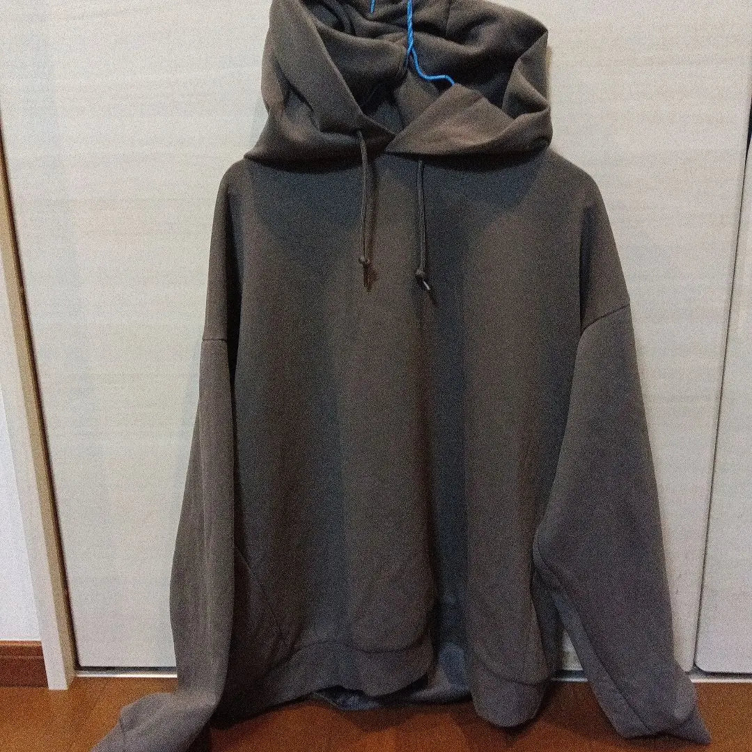 [Reducción de precio] GU Parka con capucha gris talla X