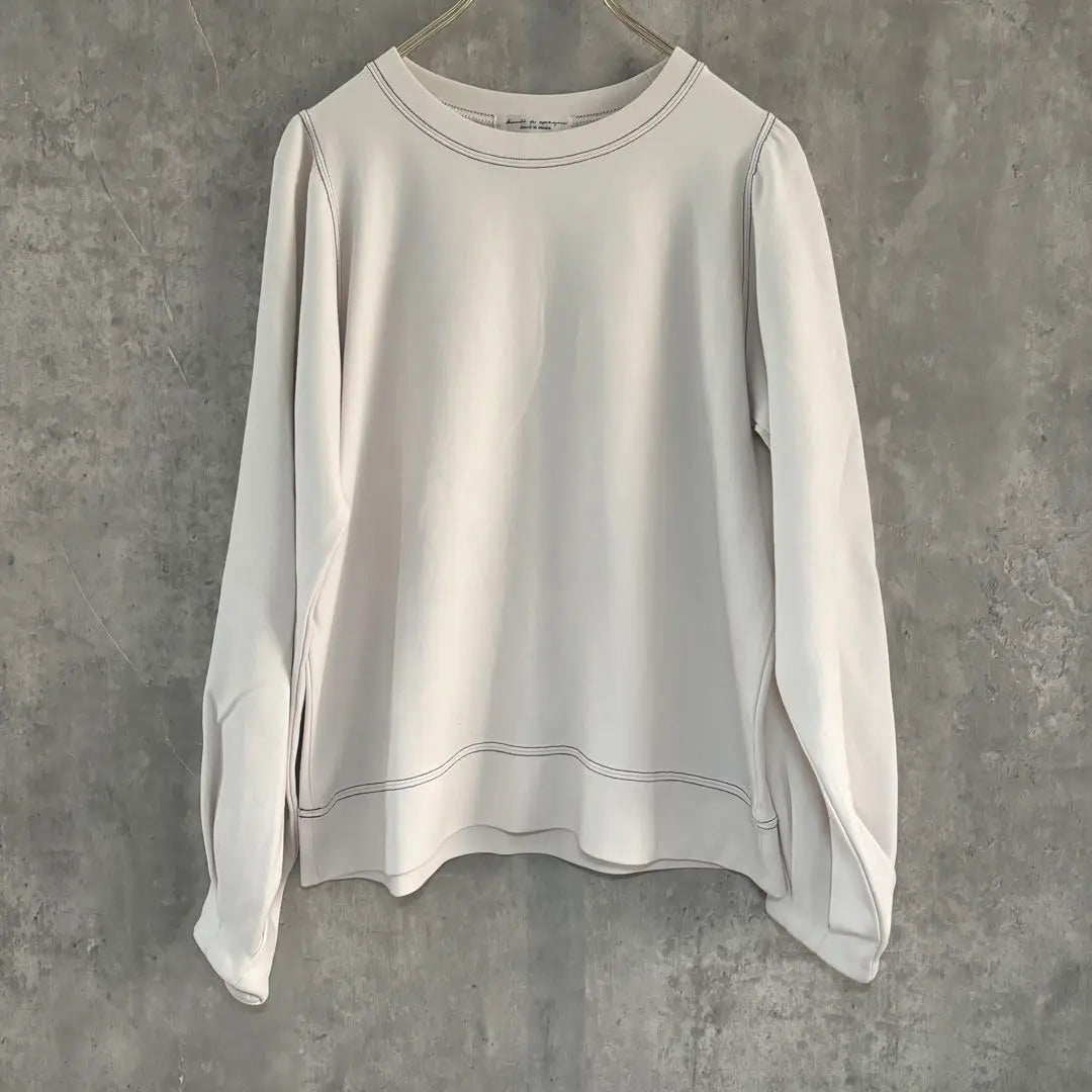 ✨ Beautiful goods ✨ Beautodo Pake [36] Stitch tack pullover cut -and -sew cotton