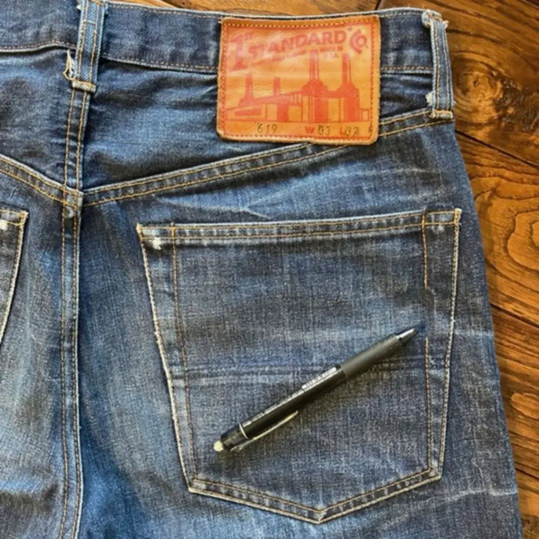 Made in USA 1ST STANDARD 619 Imported Denim Pants W33 Second-hand