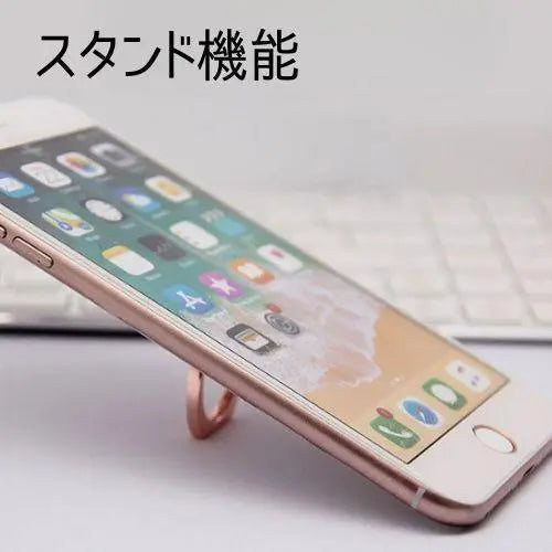 Smartphone ring bunker ring clear gold round Korean transparent cute thin