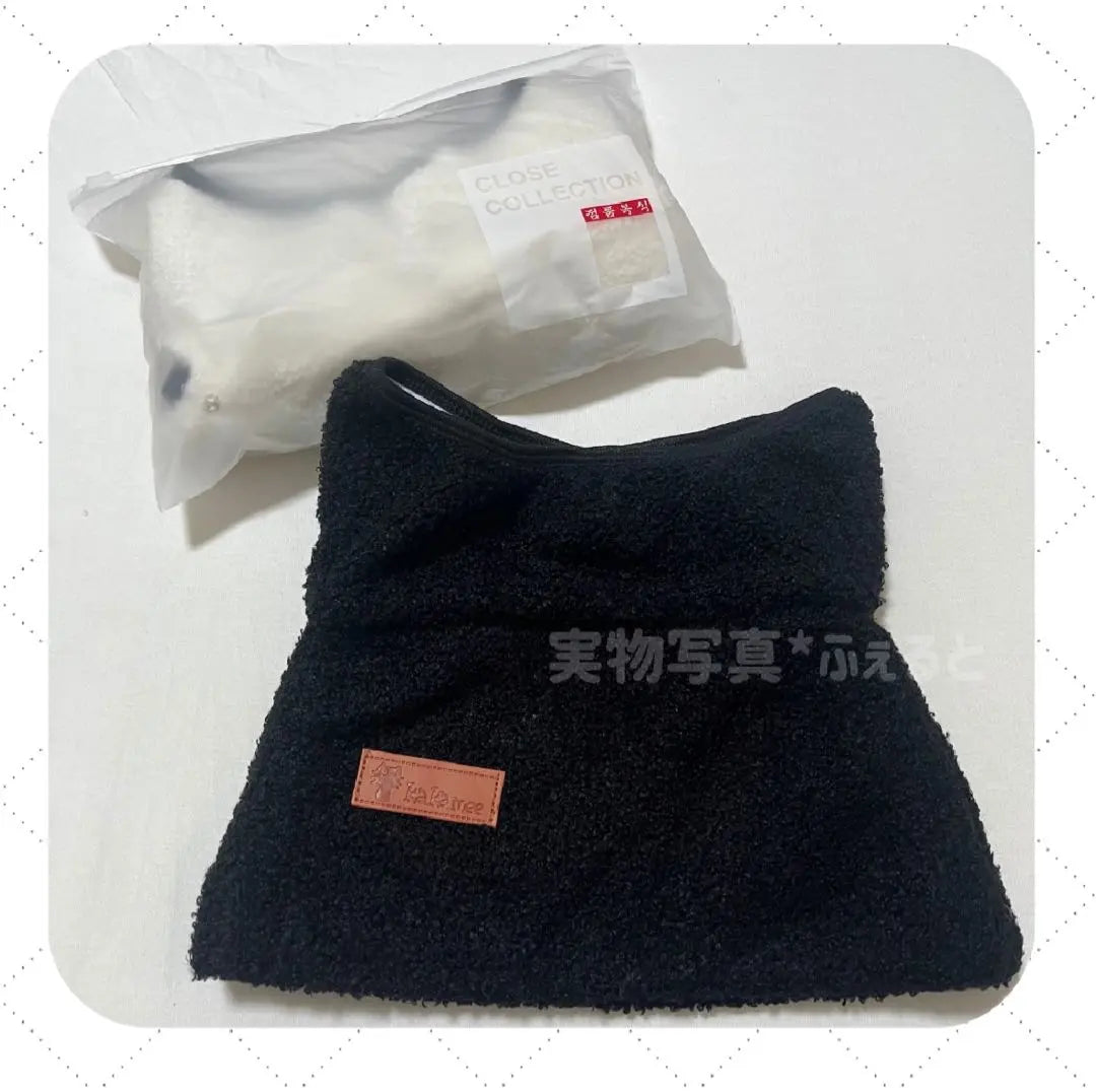 Neck warmer, face cover, ear cover, cold protection, fluffy, cute