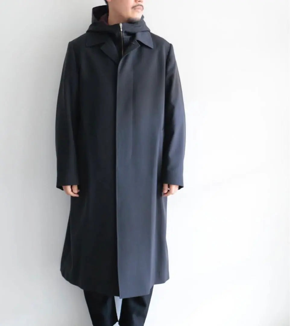 LIGHT WOOL MAX GABARDINE HOODEDLINERCOAT