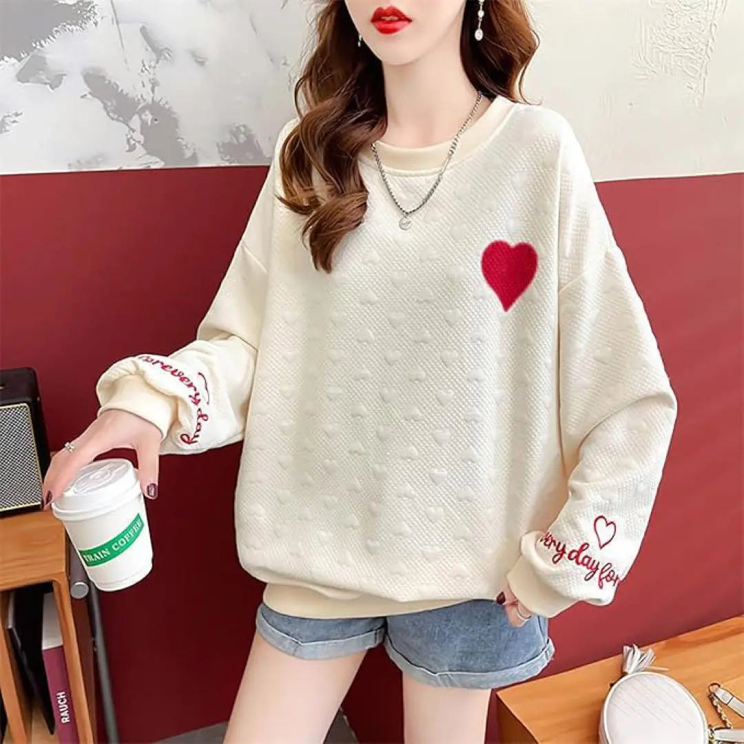 Sweatshirt Women's Loose Hoodie Crew Neck Sweatshirt