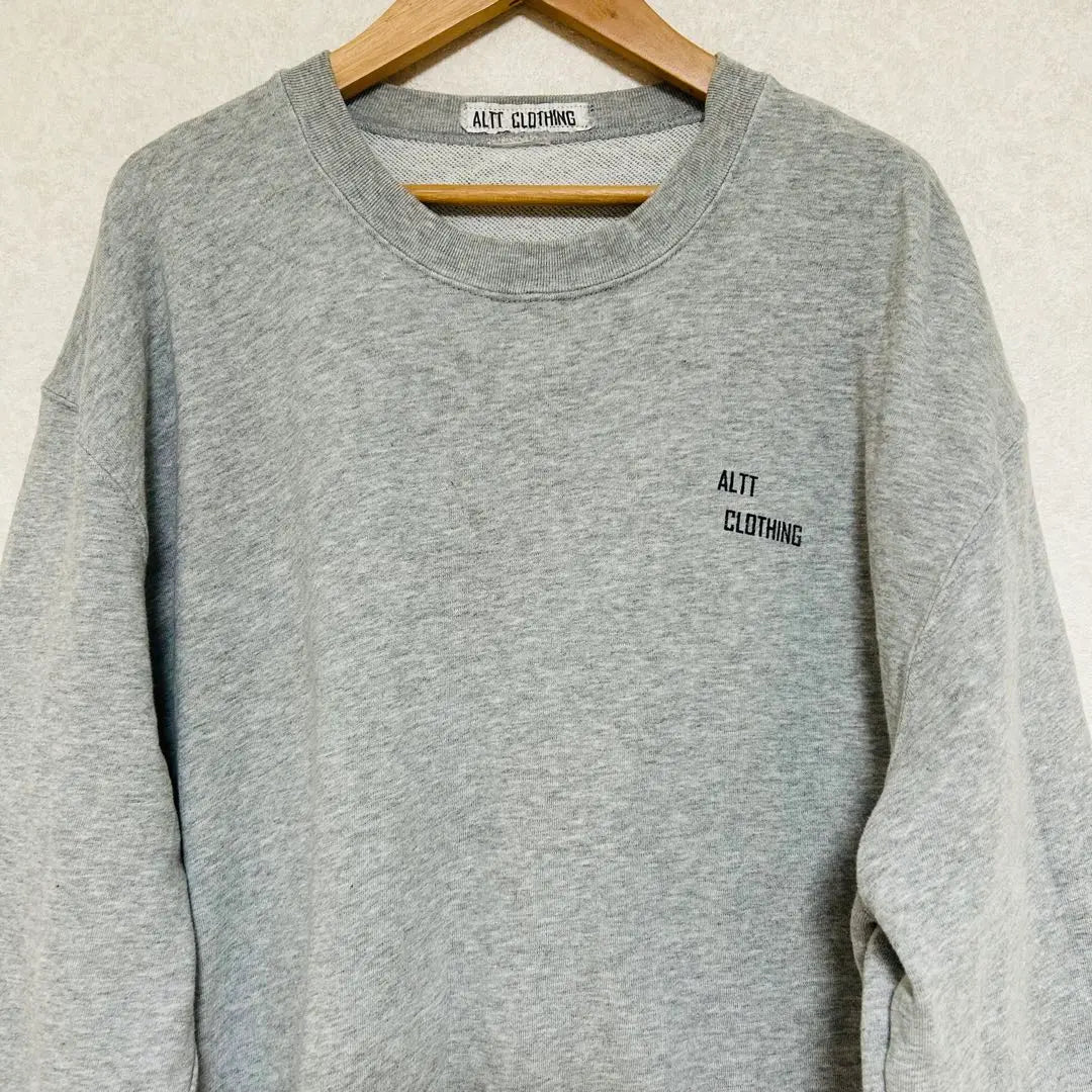 ALT CLOTHING Grey Sweatshirt Men's Sweatshirt Crew Neck