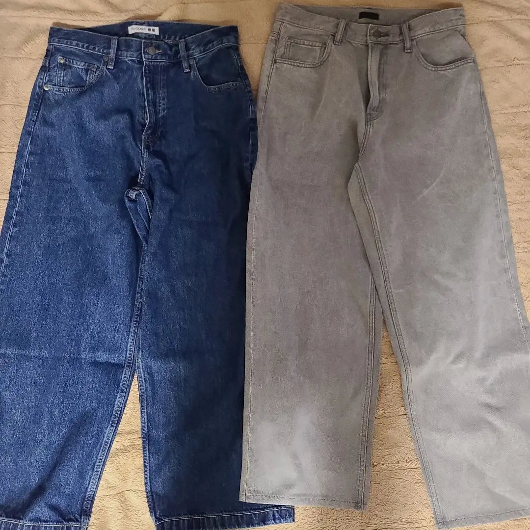 Uniqlo Jw Anderson Wide Fit Jeans, Uniqlo Wide Straight Jeans